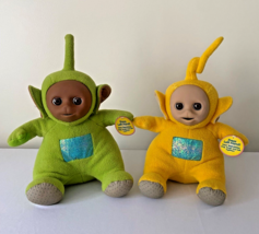 Large 1996 Set of 2 Talking Teletubbies Dipsey &amp; Laa-Laa W/Orig Tags-13&quot; Working - £42.27 GBP