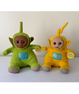 Large 1996 Set of 2 Talking Teletubbies Dipsey &amp; Laa-Laa W/Orig Tags-13&quot;... - £41.96 GBP