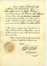 4 Old Documents Woodlawn Cemetery Deed Map 1892 St Thomas&#39; Church Contract 1829 - £51.77 GBP