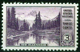 ZAYIX - US 742 MNH 3c Mt. Rainier National Park Farley perforated 042622S65M - £1.19 GBP