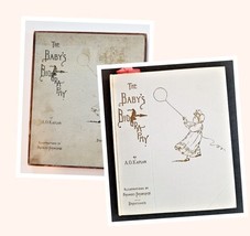 1906 Antique Baby Book W Box Sherborn Ma Charles Cain Illust Frances Brundage A+ - £97.07 GBP