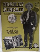 BRADLEY KINCAID / ORIGINAL 1945 SONG FOLIO / SOUVENIR PROGRAM - VG CONDI... - £15.80 GBP