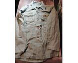 VIETNAM WAR US ARMY OG 107 OD SATEEN SHIRT MEASURES 36" CHEST X 26" LONG... - $36.03