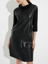 Joseph Ribkoff leatherette dress in BLACK - £59.62 GBP+