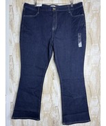Sonoma Women Dark Blue Jeans Size 22W Boot Cut Fitted Hip &amp; Thigh - $40.73 CAD