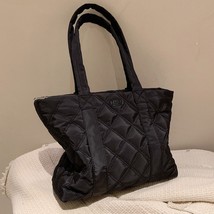G fashion quilted ladies large capacity simple designer handbag waterproof nylon female thumb200