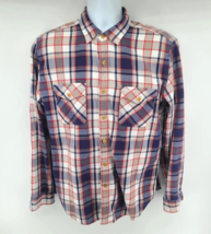 Wallace &amp; Barnes Flannel Plaid Long Sleeve Button Up Shirt Size L Mens B... - £31.61 GBP