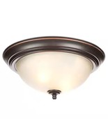13 in. 2-Light Oil Rubbed Bronze Flush Mount Tea Stain Glass, No Bulb In... - €12,83 EUR 13 in. 2-Light Oil Rubbed Bronze Flush Mount Tea Stain Glass, No Bulb In... - €12,83 EUR