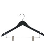 Women&#39;s Hardwood Coordinate Hanger with Notches, Clips and Chrome Hardwa... - $160.92
