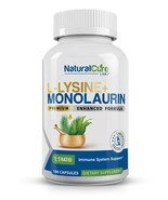 Natural Cure Labs L-Lysine + Monolaurin 600mg 1:1 Ratio - $23.95