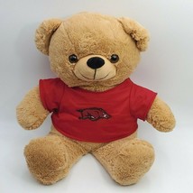 FOCO NFL Arkansas Razorbacks Hogs Plush Bear Red Jersey forever collectible - $13.85