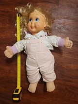1986 Hasbro Playskool My Buddy Kid Sister plastic cloth doll overall ddl... - $14.48