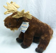 Aurora Soft Brown Maury The Moose 12&quot; Plush Stuffed Animal Toy New - £15.82 GBP