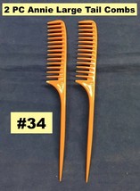 (2PCS) Annie Large Tail Comb #34 Big Wide Tooth Comb 11"x 1.75" #34 - $1.79