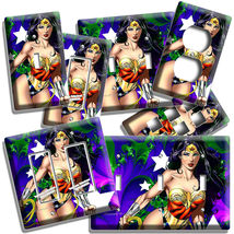 ☆ Sexy Wonder Woman Superhero Light Switch Outlet Wall Plate Cover Girl Room Art - £8.81 GBP