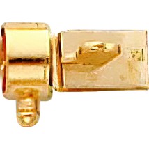 14K Gold Barrel Clasp Replacement Tongue 11.4x4.7mm - £48.67 GBP
