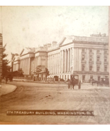 Treasury Building Street View Washington DC Alfred Campbell Stereoview P... - $14.80