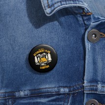 Funny Retirement Plan Camping Meme Pin Button - Custom Metal Badge - £6.58 GBP+