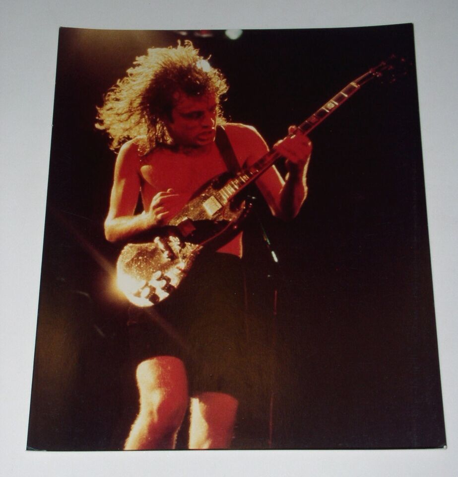 AC/DC Concert Photo Custom Vintage 1970&#39;s 80&#39;s Angus Young - $24.99