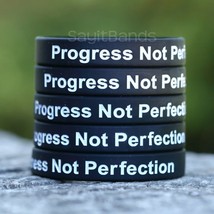 Progress Not Perfection Wristbands - Motivation Inspiration Wholesale Br... - £4.57 GBP+