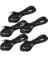 5pk 6ft 16 AWG Universal Power Cord (IEC320 C13 to NEMA 5-15P) PC Ballas... - $474.98 MXN