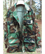 US Army Military Combat Woodland Camouflage Hot Weather Coat Size X-Smal... - £22.01 GBP