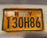 New York Motorcycle License Plate 130H86 (1980&#39;s) 7&quot; X 4&quot; Pre-Owned w/We... - $16.99