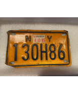 New York Motorcycle License Plate 130H86 (1980&#39;s) 7&quot; X 4&quot; Pre-Owned w/We... - $16.99