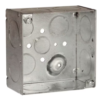 Hubbell Raco 8233 4 in. x 2 1/8 in. Gray 2-Gang 30.3 Cu. Steel Welded Square Box - £8.14 GBP