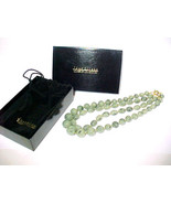 JOAN RIVERS Box Set of 2 Green Art Glass Strand NECKLACES - 19 &amp; 21 inch... - £38.06 GBP