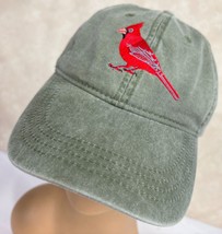 Cardinal Logo Khaki Green Strapback ECO Baseball Cap Hat - $15.18