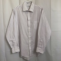 Vintage Sears Roebuck &amp; Co. Button Up Dress Shirt Mens 16 34/35 White Multicolor - £6.20 GBP