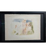 Marcel Vertes (1895 - 1961) Hand Colored Etching Hand Signed in Pencil E... - $2,742.66 CAD