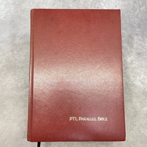 Holy Bible KJV PTL Parallel Edition Large Print King James Living Burgundy 1983 - $24.45