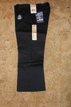 DICKIES Girl&#39;s Junior Navy School Uniform Capri Sz 5 Boot Cut 31&quot; x  21-... - $14.80