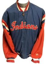 Cleveland Indians MIRAGE Cooperstown Collection 1954 Jacket, Coat, Chief Wahoo L - £92.60 GBP