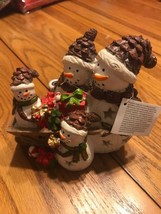 December Home Lighted Snowmen Very cute Ornament Ships N 24h - $24.39