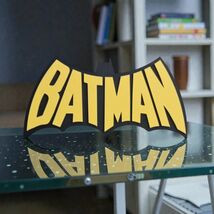 Batman 1966 Classic TV Series Logo Sign Art Decor Display Yellow - $14.69