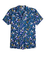 Peanuts Snoopy Hawaiian Floral Short Sleeve Button Shirt Men’s Size Lg - £18.52 GBP