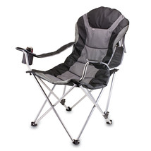 Reclining Camp Chair - Black - £89.47 GBP