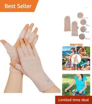 Lightweight Silk Fingerless Sunblock Gloves - Perfect for Summer Activities - $14.80