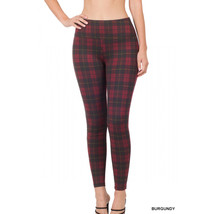 Zenana Outfitters  Ponte Pants   Plaid Pants Pull On Pants Women Stretch Skinny  - £14.95 GBP