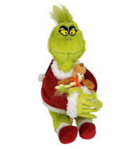 18&quot; How The Grinch Stole Christmas Holding Max 2018 Stuffed Animal Plush Toy - £37.21 GBP