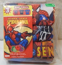 Marvel FOTL Spider-man 3 Pair Pack Boys T Shirts Size 4 New - $13.59