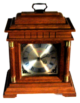 Sunbeam Westmenster Solid Oak Chime Mantel Quartz Clock - £23.45 GBP