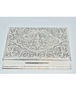 Siam Sterling Silver Jewelry Box Trinket Box Case Thailand Wood ZC2-16 - £392.39 GBP