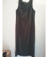 Studio Ease Olive Green Halter Neck Sheath Dress Women&#39;s Size 14W w/Velv... - €8,64 EUR