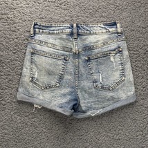 Forever 21 Los Angeles Jean Shorts Womens 26 High Rise Denim Cut Offs 28x4 - £3.18 GBP