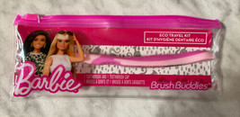 Mattel Brush Buddies Barbie Eco Toothbrush &amp; Cap Travel Kit. New/Sealed. - £6.05 GBP