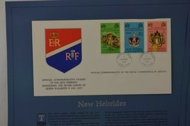 Royal Commonwealth Soc. FDC Silver Jubilee Stamps 1977 New Heb Isle of Man Baham - £15.17 GBP